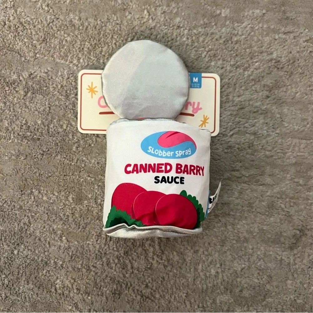 NWT Bark Canned Barry Sauce Dog Toy
